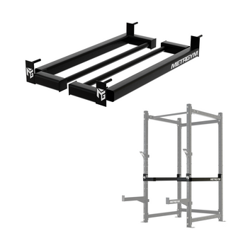 Seguros internos con dip bars para rack de jaula