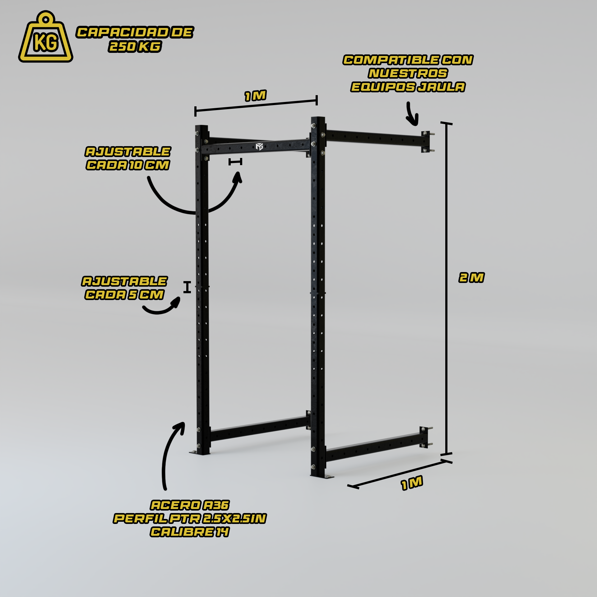 Extensión De Rack de Jaula de 900mm