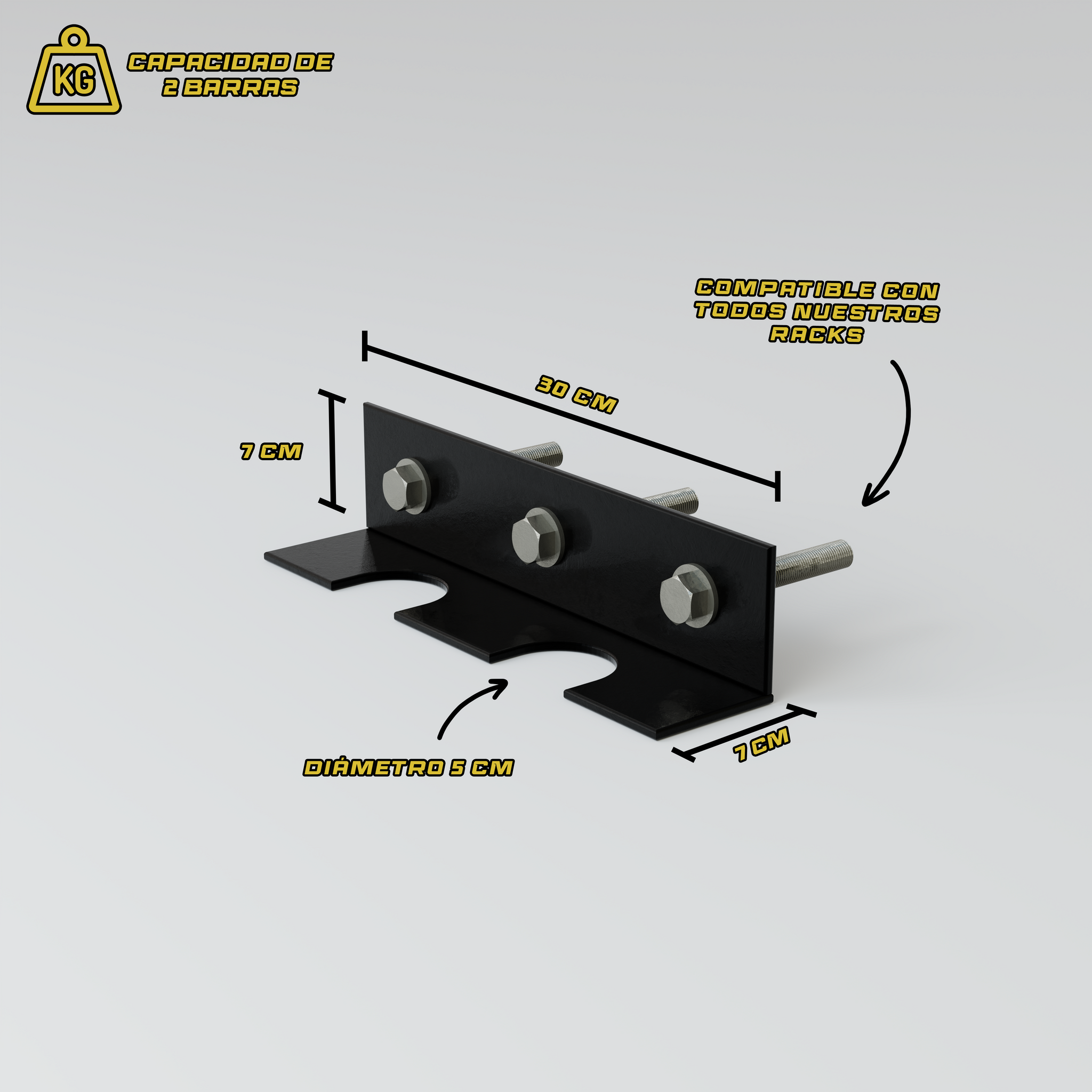 Montaje De Pared Para Barras Olímpicas