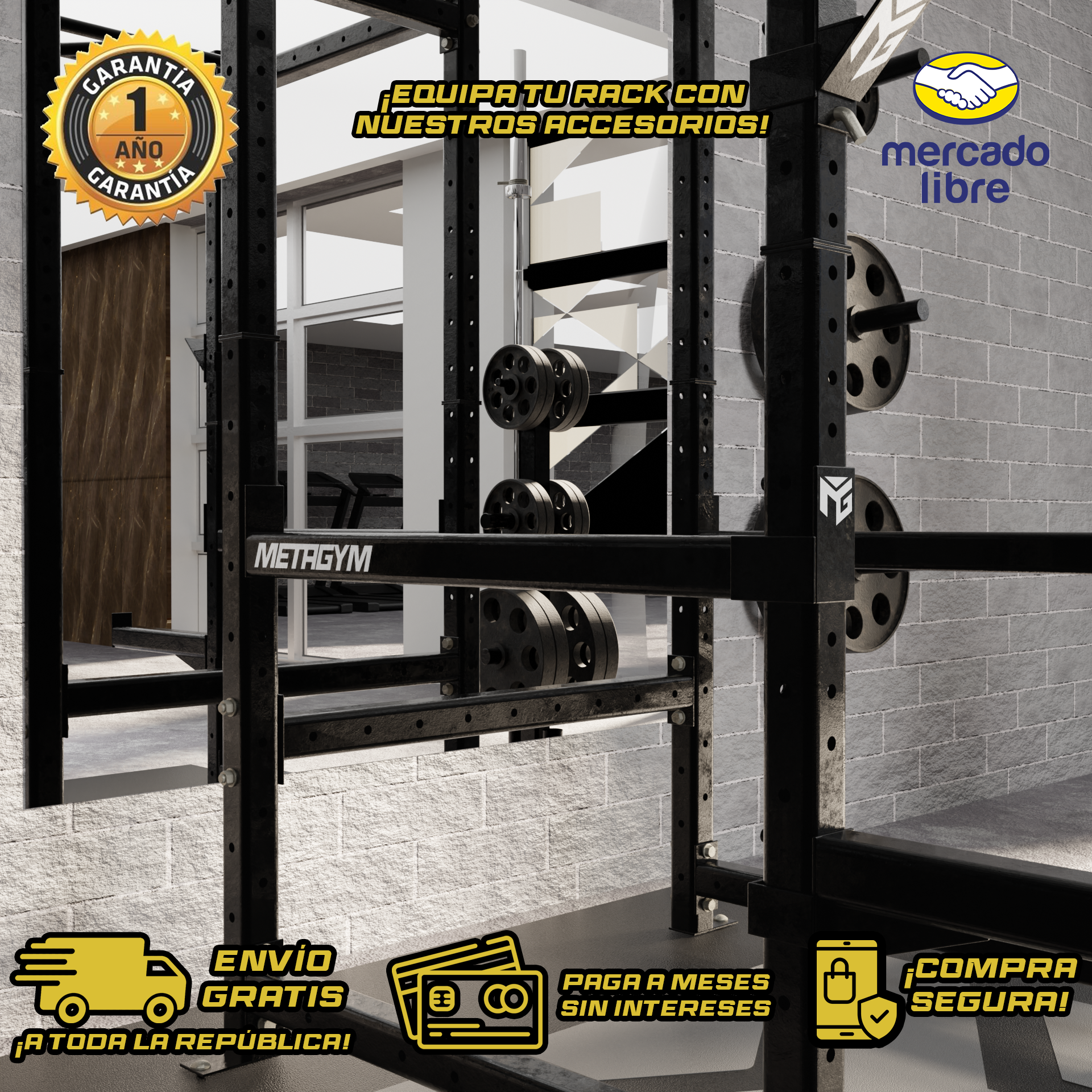 Seguros Internos Para Rack De Jaula