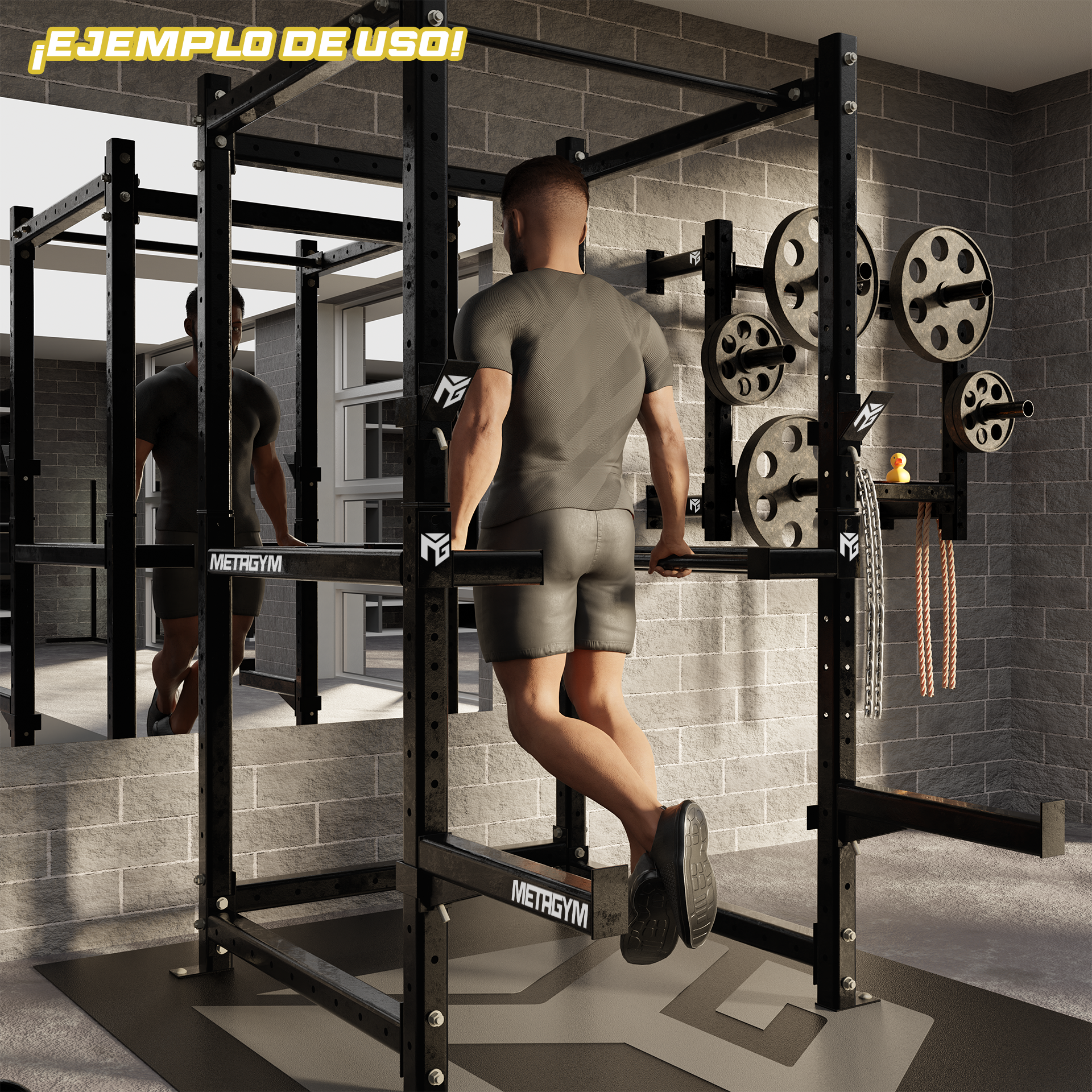 Seguros Internos Con Dip Bars Para Rack De Jaula