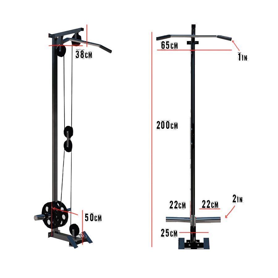 Estructura Polea Alta Y Baja Giratoria